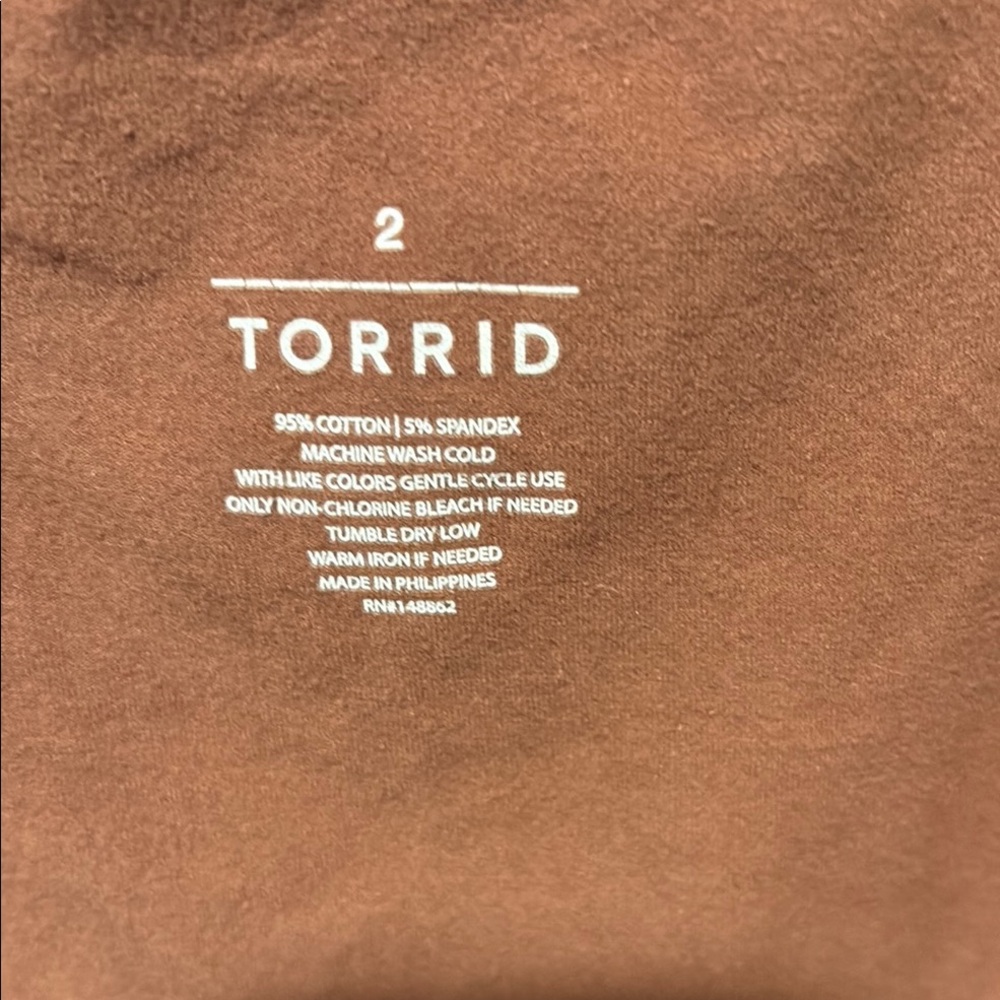 Torrid Warm Brown Cotton Blend cami
